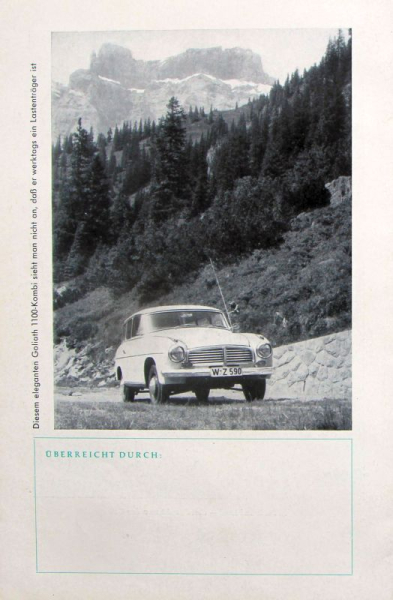 "Goliath Echo" Goliath-Factory-Magazine 1958 (8809)